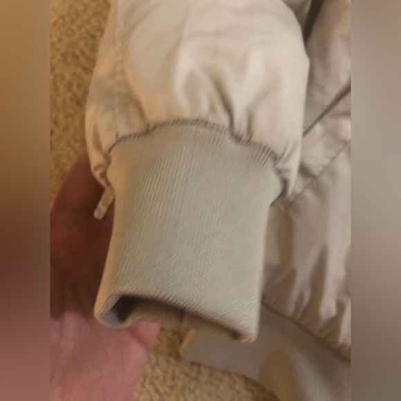 Men's Han Kjobenhavn Beige Nylon Bomber Jacket **Small** - Picture 8 of 13